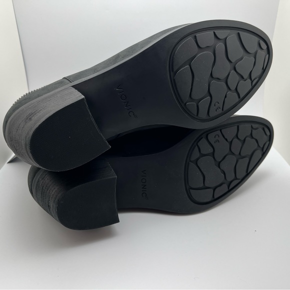 NEW* VIONIC Shantelle Waterproof Leather Ankle Boot Bootie Oil Black 9 Western - Picture 6 of 11